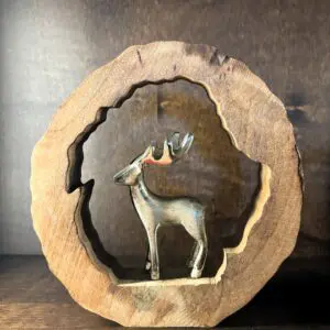 Decorative Wooden Deer