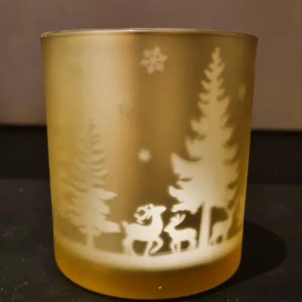 Teelicht Gold Hirsche