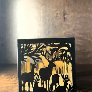 Small Deer Family Tealight Holder