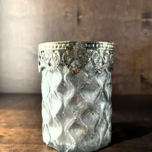 Silver Lantern With Rim