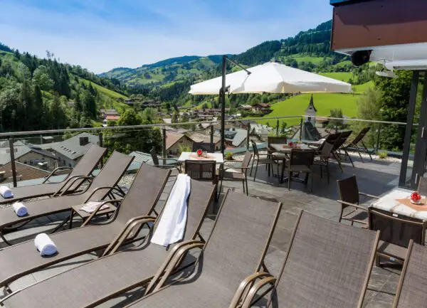 Wellness-Terrasse im Hotel Wagrainerhof