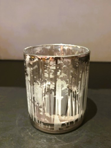 Tea Light Silver Forest Deer