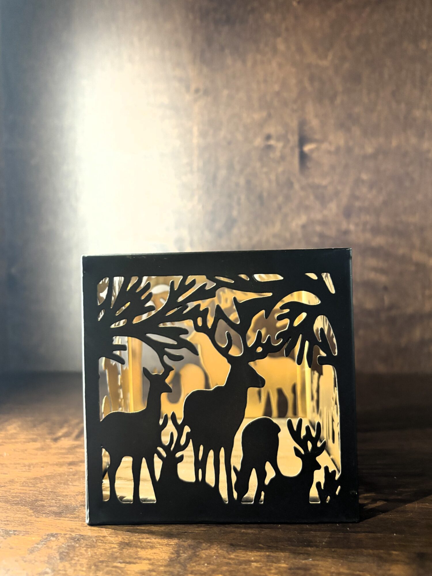 Small Deer Family Tealight Holder