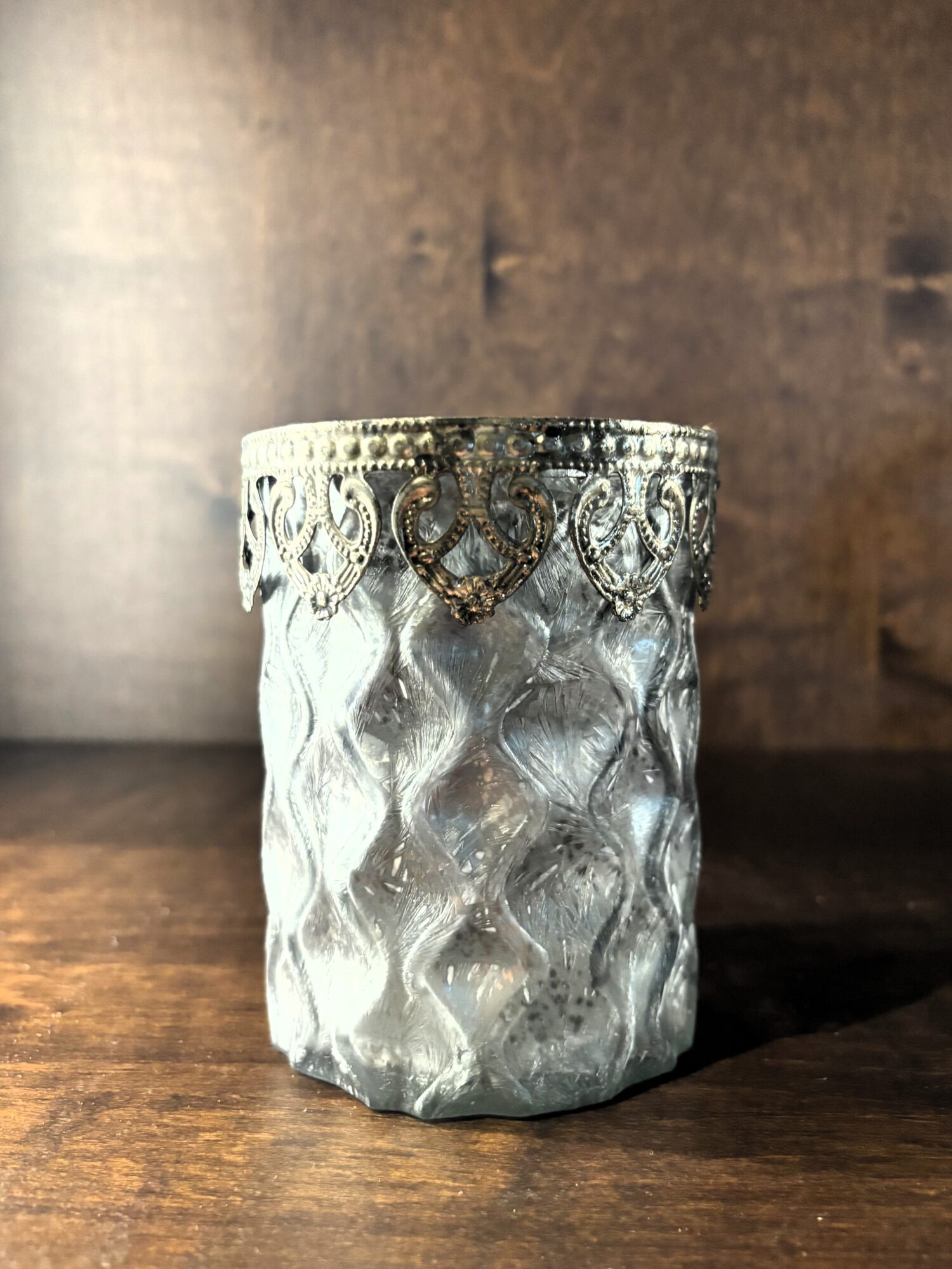 Silver Lantern With Rim