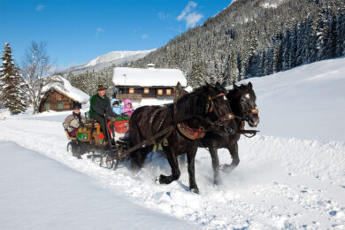 Pferdeschlittenfahrten - Winterurlaub in Wagrain